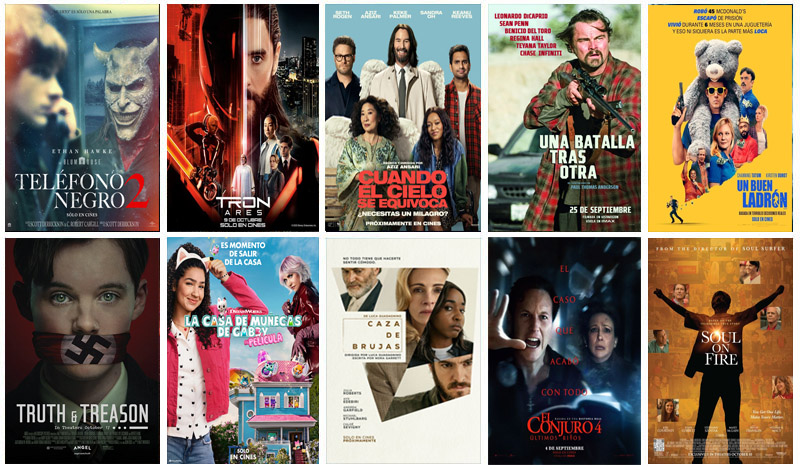 Películas Más Taquilleras De La Semana Del 17 Al 23 De Octubre De 2025 En USA