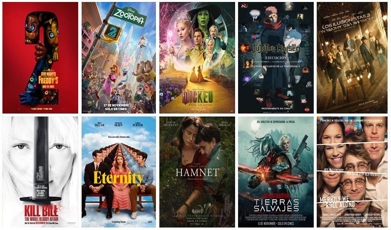 Películas Más Taquilleras De La Semana Del 5 Al 11 De Diciembre De 2025 En USA