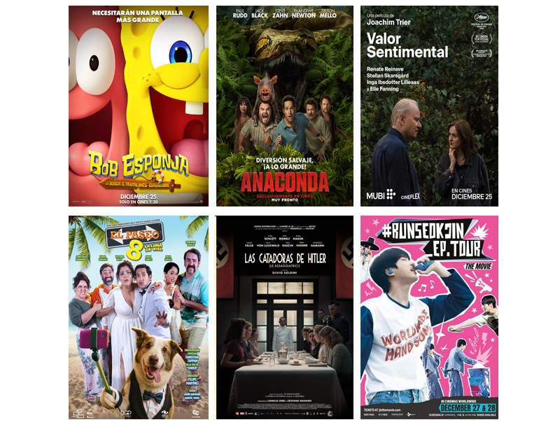 Estrenos en Colombia diciembre 25 del 2025