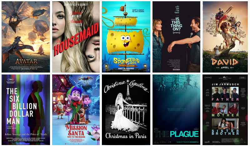 Estrenos en USA diciembre 19 2025