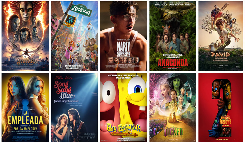Películas Más Taquilleras De La Semana Del 26 De Diciembre De 2025 Al 1 De Enero De 2026 En USA
