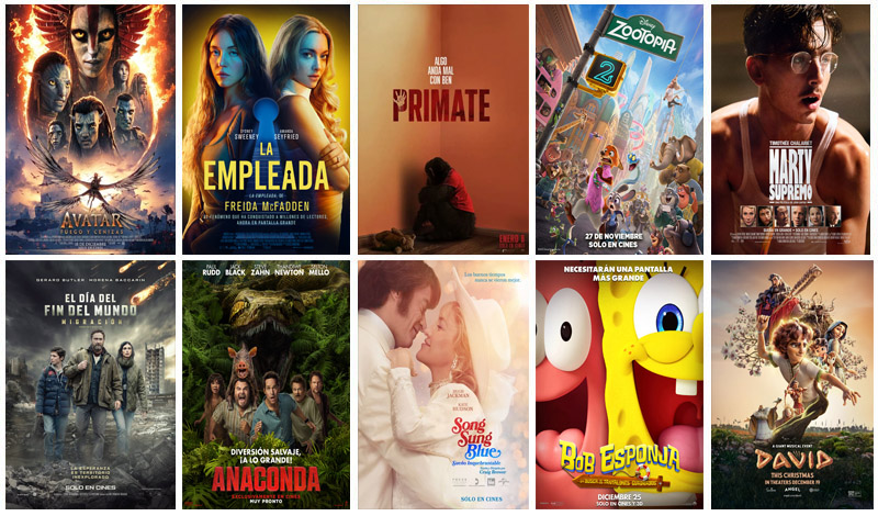 Películas Más Taquilleras De La Semana Del 9 Al 15 De Enero De 2026 En USA